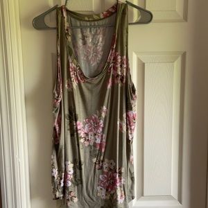 Maurice’s 24/7 XXL Swingy Tank Top-Olive Green